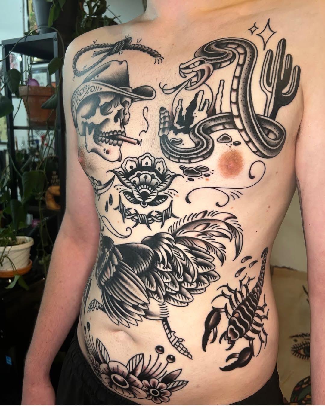 Tattoo by @tattoosbyolivia — american_traditional, black_and_grey