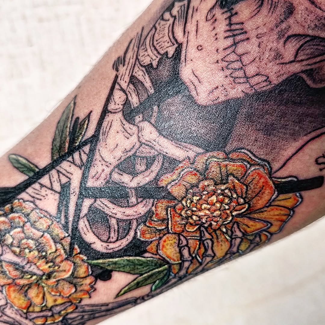 Tattoo by @tintafinart — realism, black_and_grey