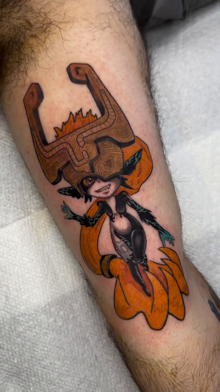 Tattoo by @jakejtattoos — anime, neo_traditional