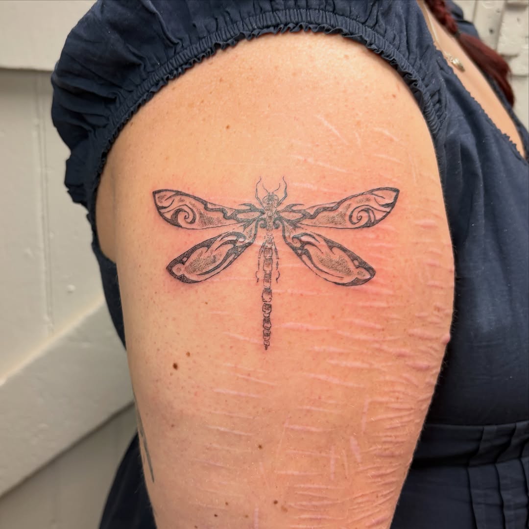 Tattoo by @cress.inc — fine_line, black_and_grey