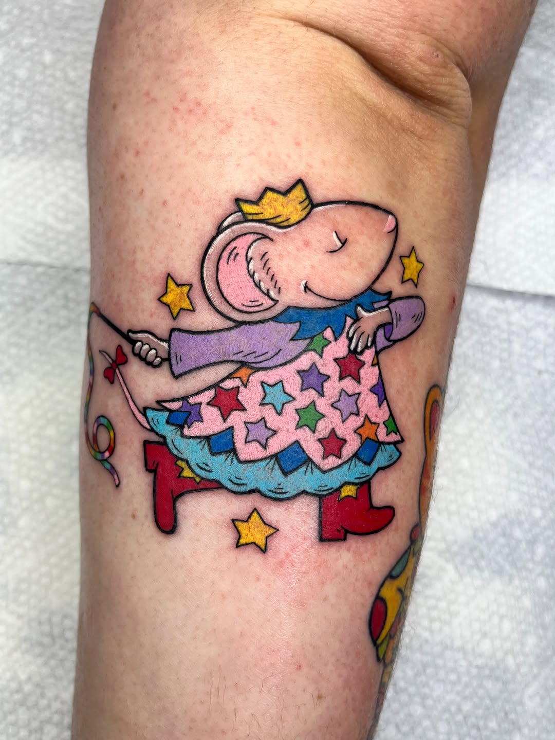 Tattoo by @stabbybrooks — new_school, anime