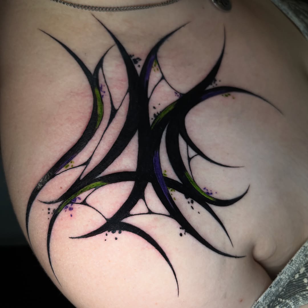 Tattoo by @b2_spiritink — blackwork, ornamental