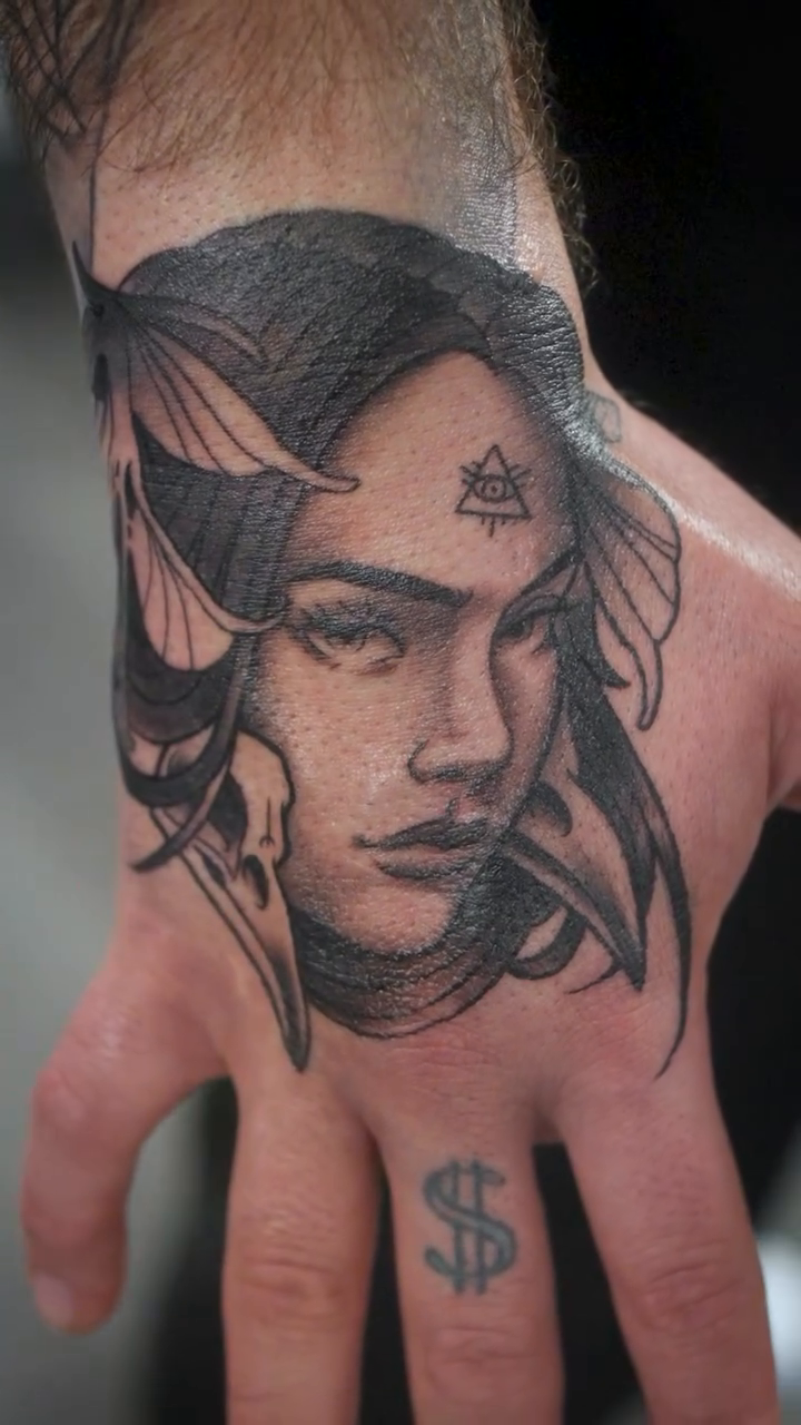 Tattoo by @obsidianinkstudio — black_and_grey, realism