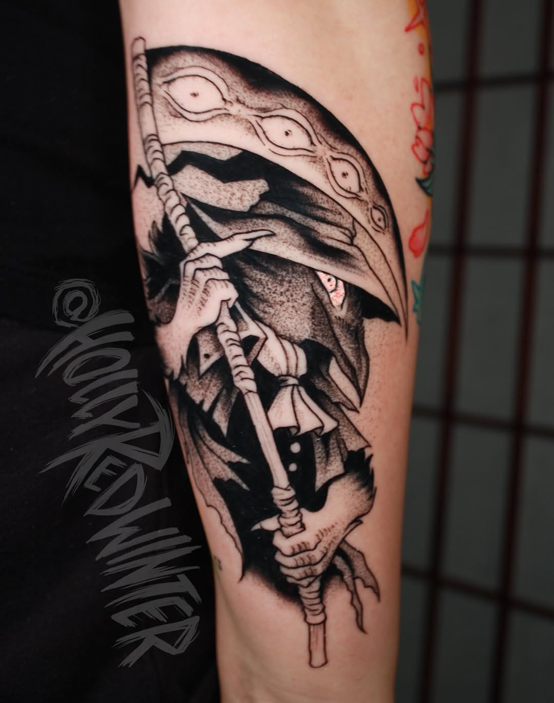 Tattoo by @hollyredwinter β black_and_grey, illustrative