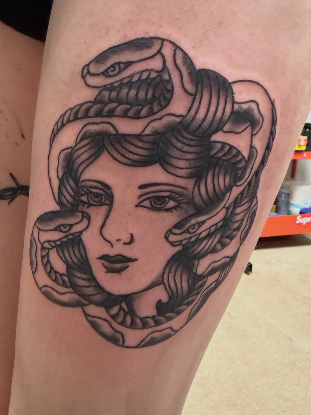 Tattoo by @inkedxberto — american_traditional, black_and_grey