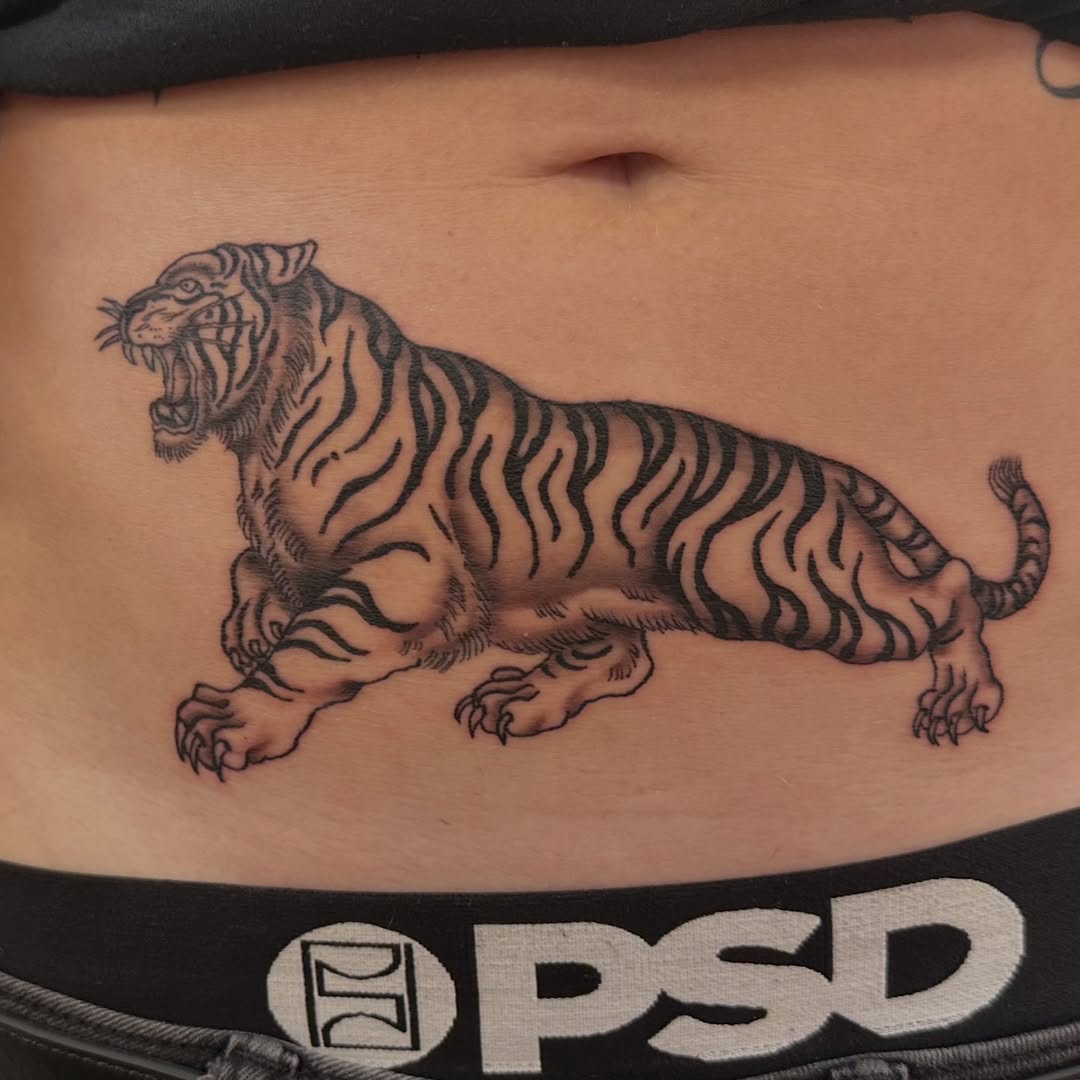 Tattoo by @gypsyoutlawart — black_and_grey, realism