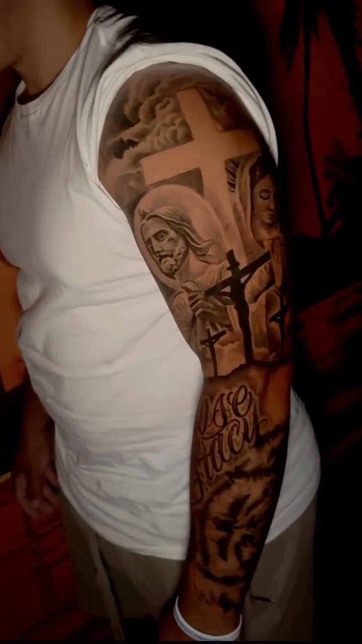 Tattoo by @bloodmoney_tattoos — black_and_grey, realism