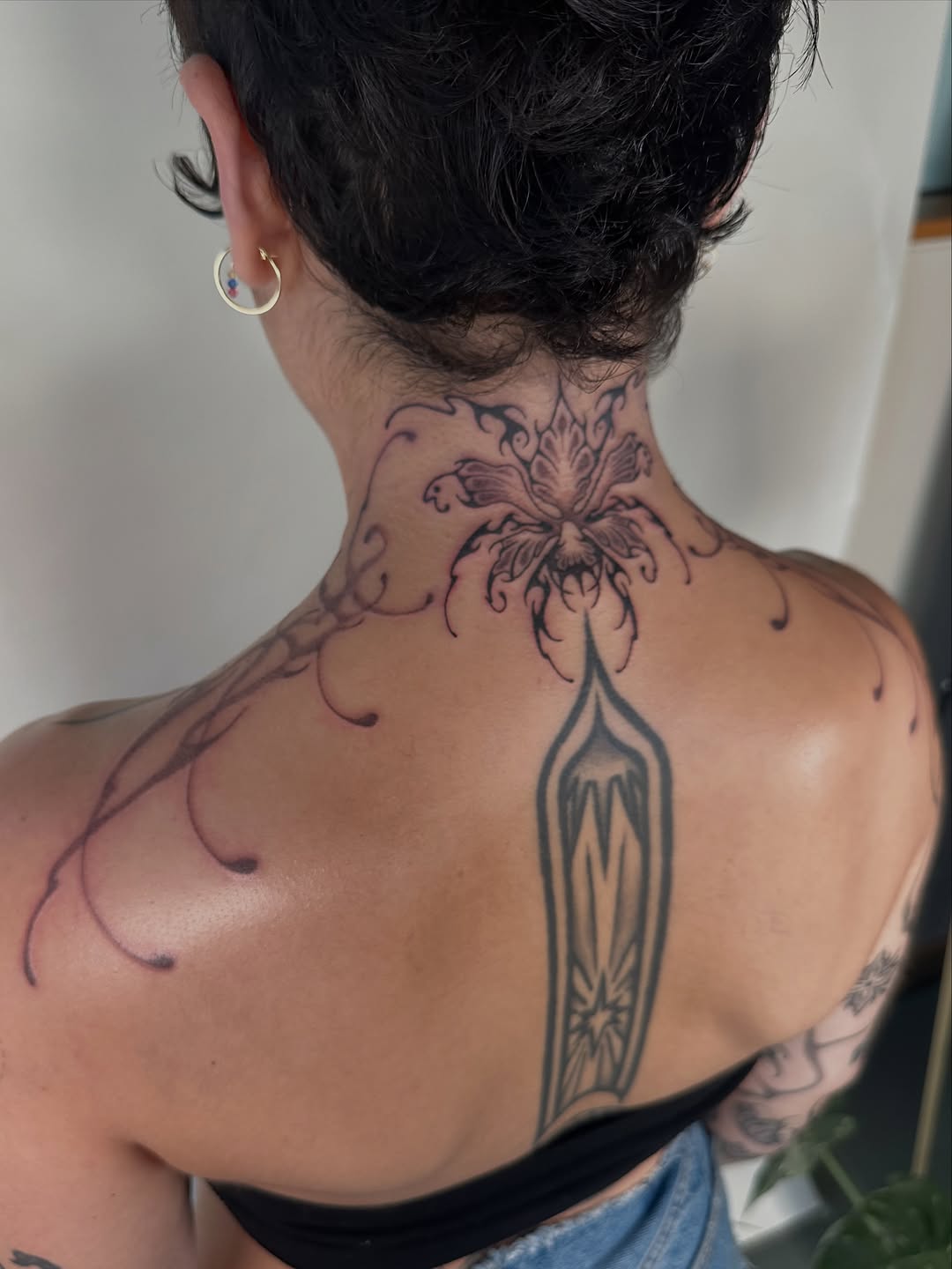Tattoo by @ooey.gooey.tattooey — black_and_grey, ornamental