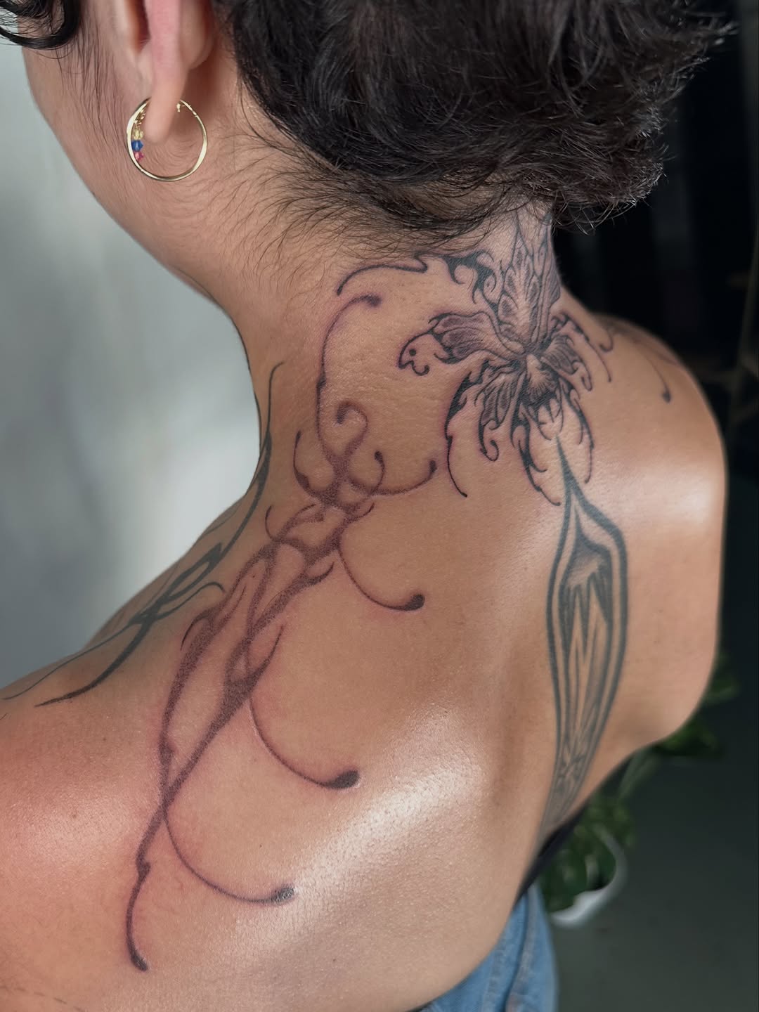 Tattoo by @ooey.gooey.tattooey — black_and_grey, ornamental