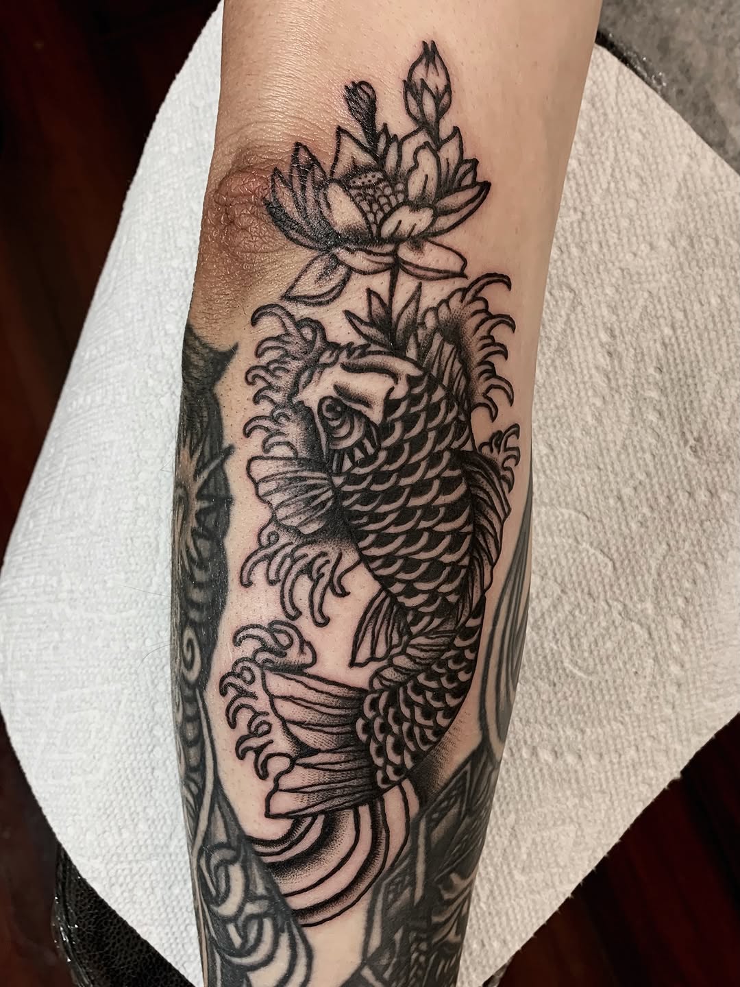 Tattoo by @yulia.vita.tattoo — japanese_irezumi, black_and_grey