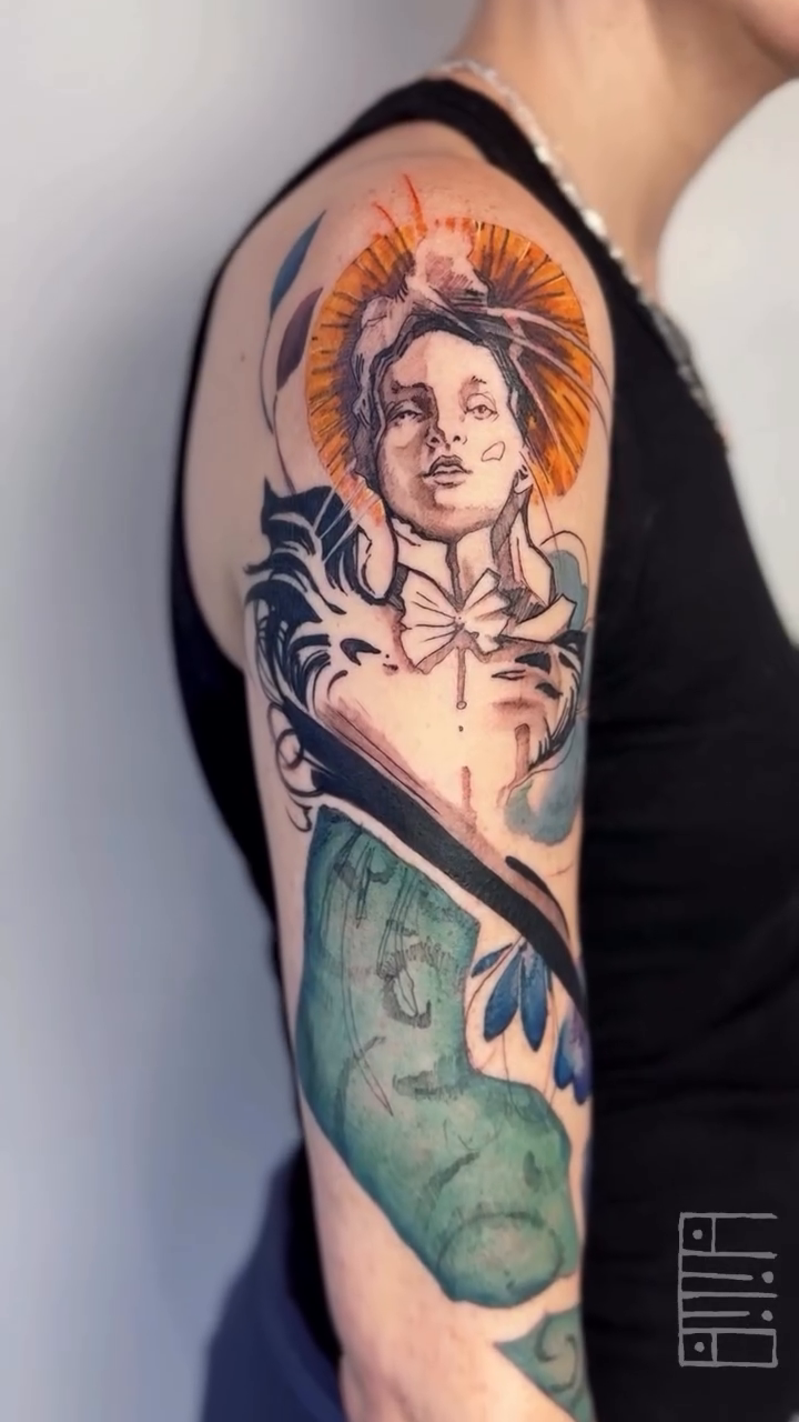 Tattoo by @emmagracetattoo — watercolor, realism