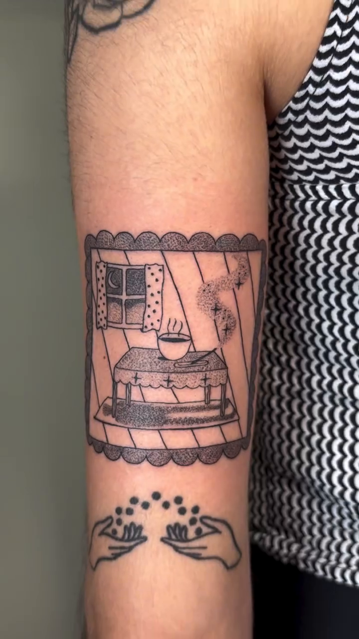 Tattoo by @haunteddermis — illustrative