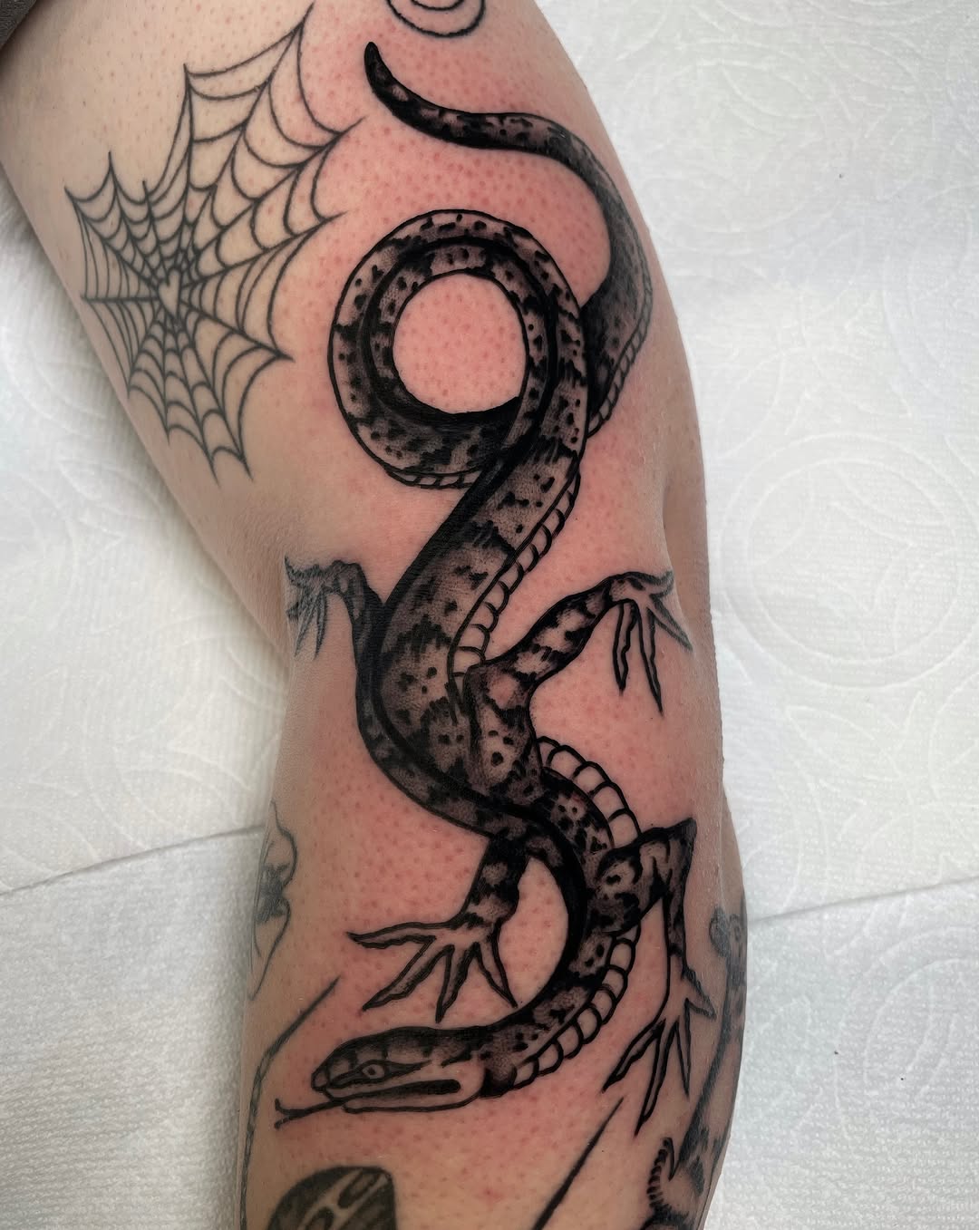 Tattoo by @niko.mulhearn — american_traditional, black_and_grey