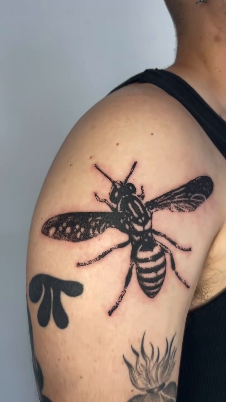 Tattoo by @tattoo.tokki — blackwork
