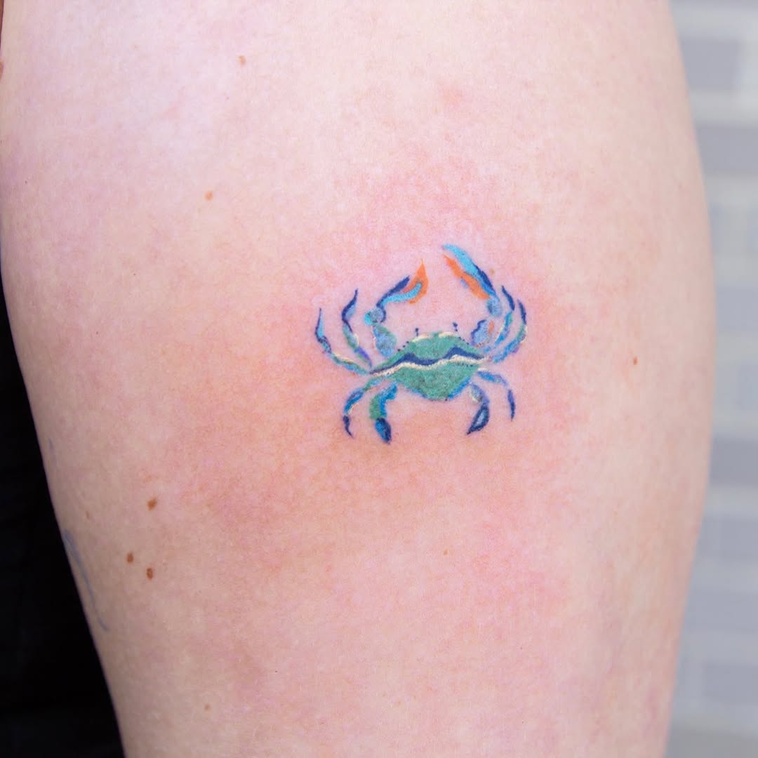 Tattoo by @mopxistudio — watercolor, fine_line