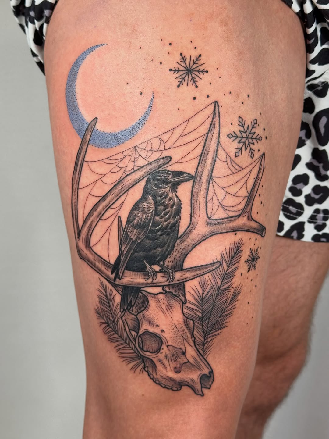Tattoo by @larkrestattoos — black_and_grey, realism
