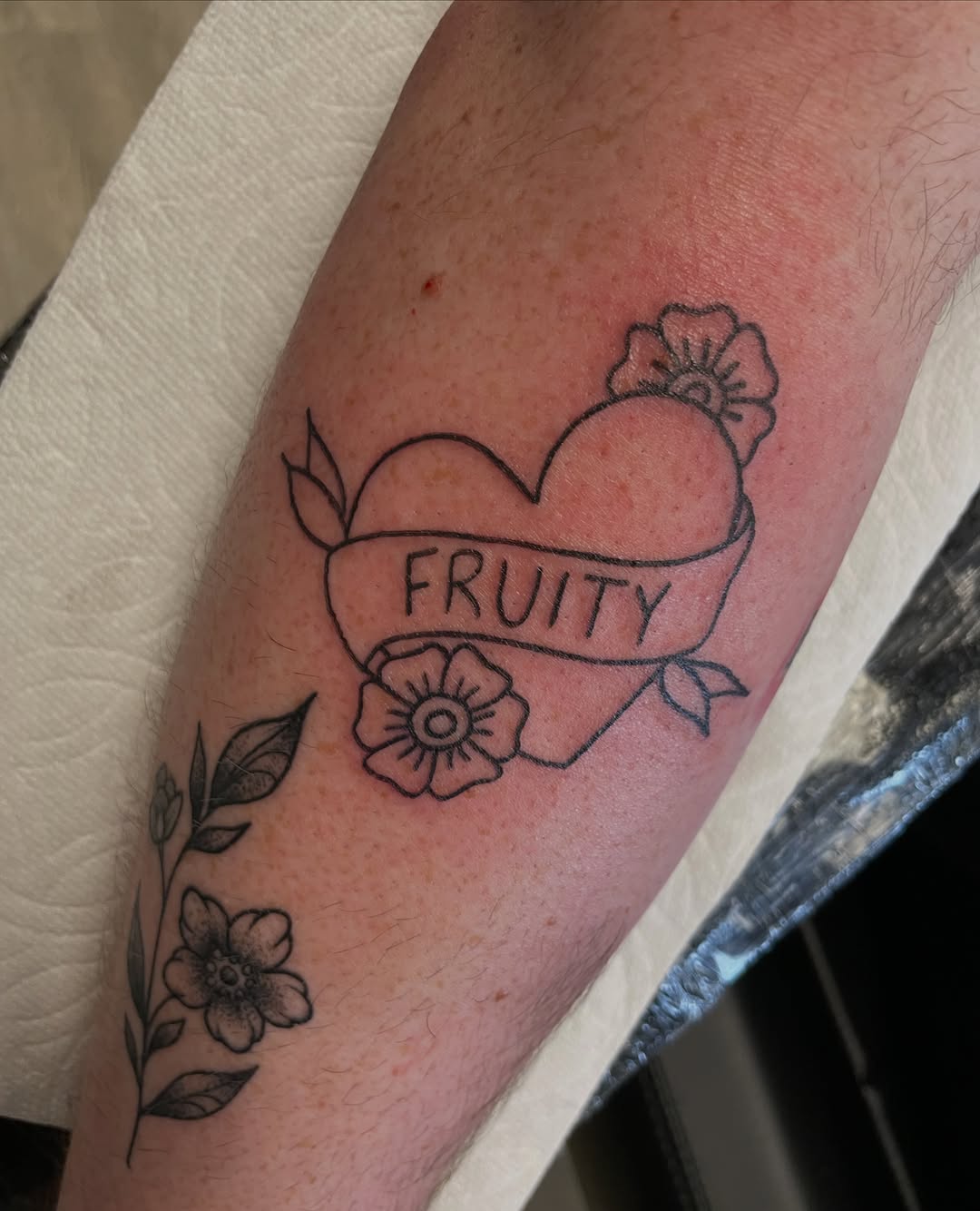 Tattoo by @alexis_studeman — lettering_script, american_traditional