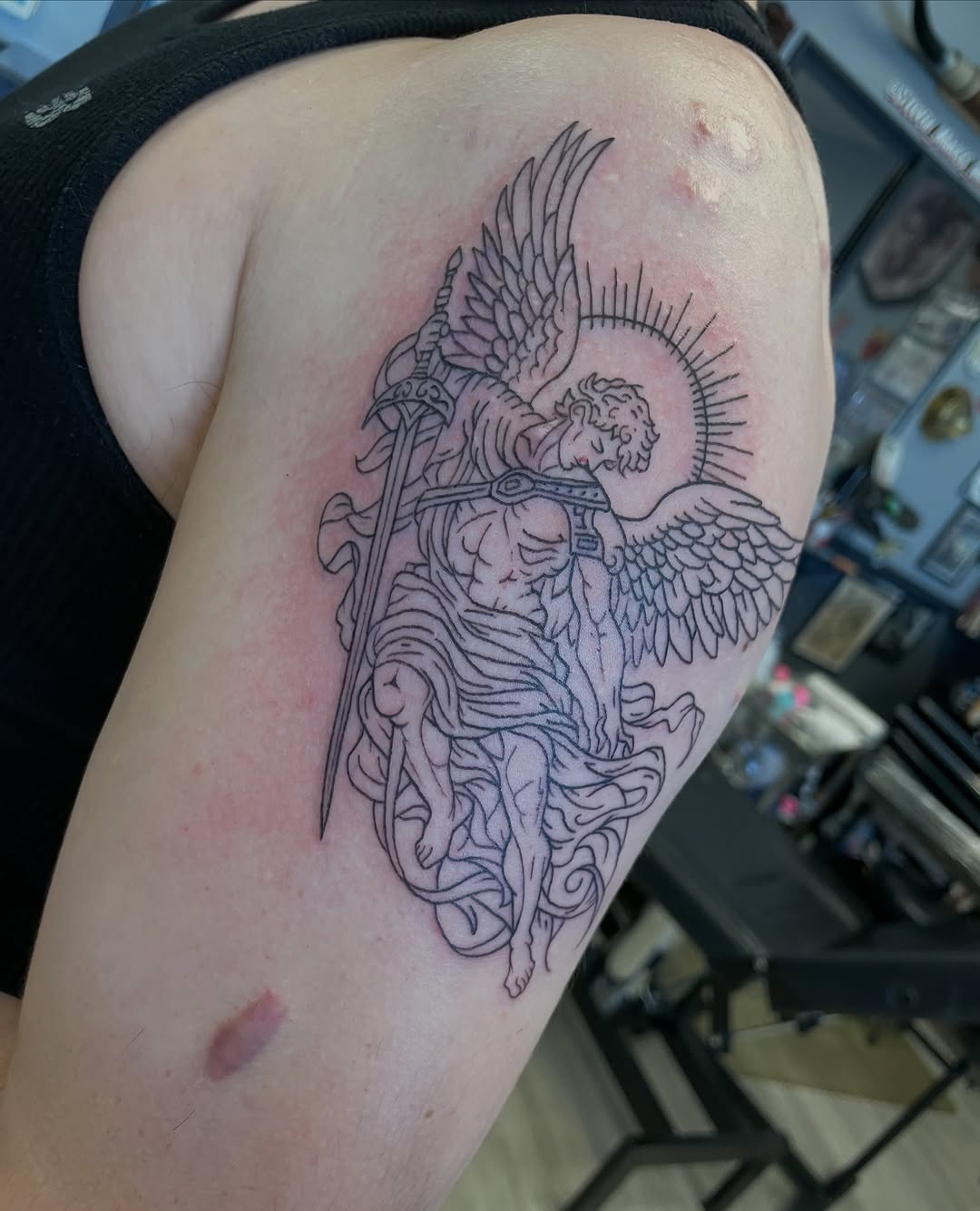 Tattoo by @alexis_studeman — blackwork, illustrative