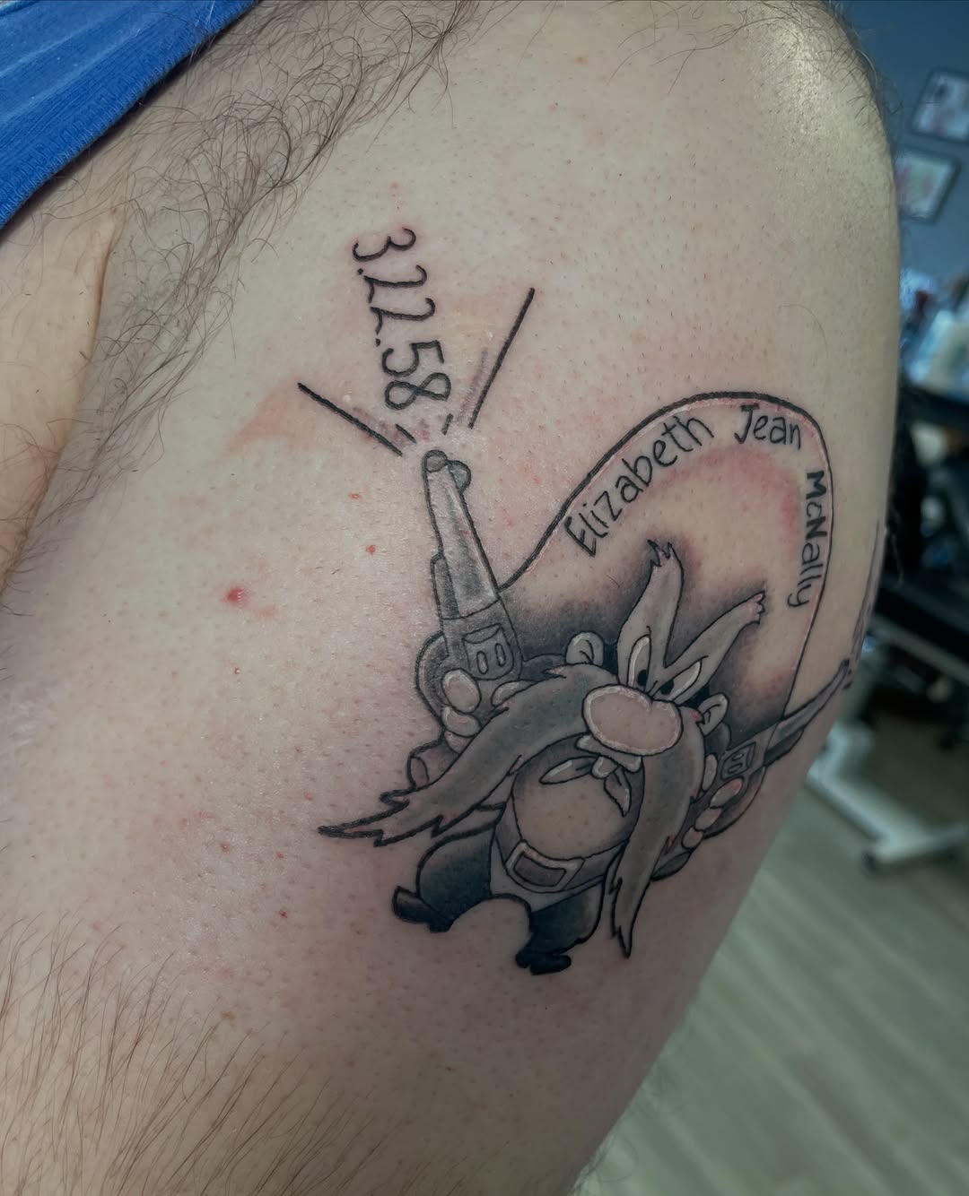 Tattoo by @alexis_studeman — new_school, lettering_script