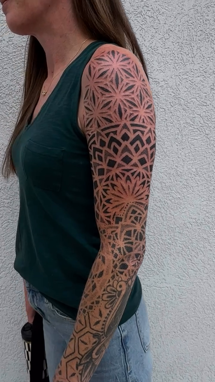 Tattoo by @_tfrow — geometric, blackwork