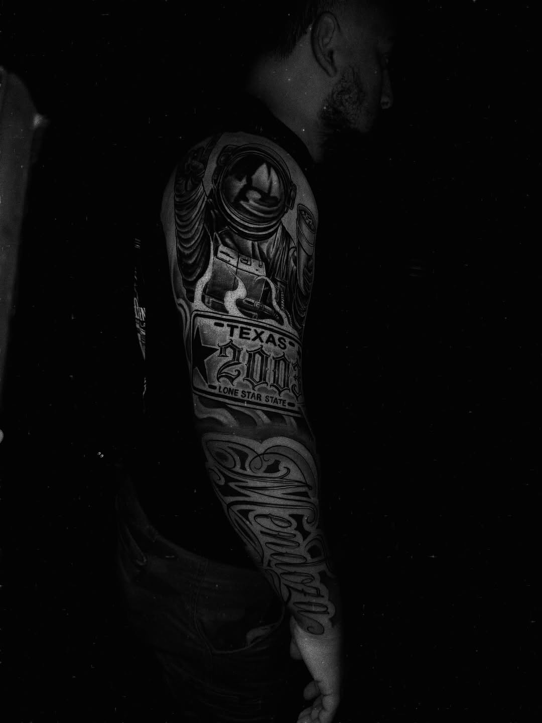 Tattoo by @screwhead_inkz — realism, lettering_script