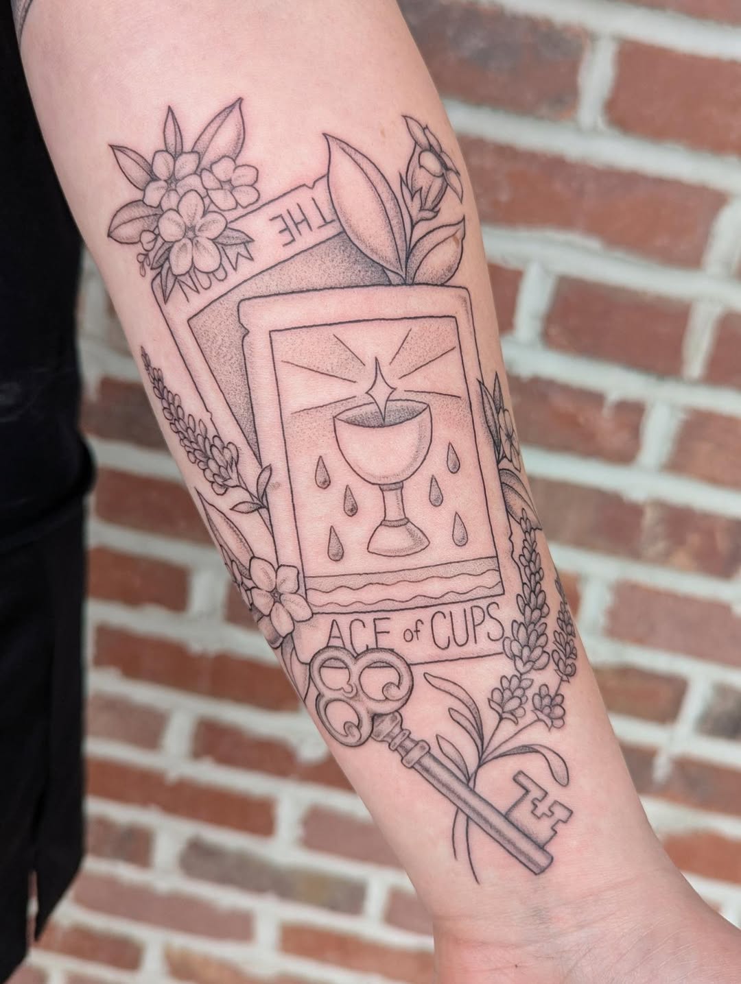 Tattoo by @colormemegantattoos — fine_line, black_and_grey
