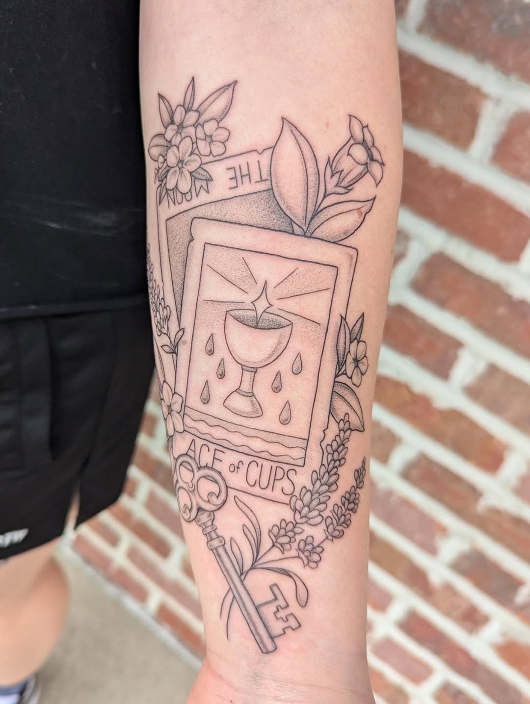 Tattoo by @colormemegantattoos — fine_line, black_and_grey