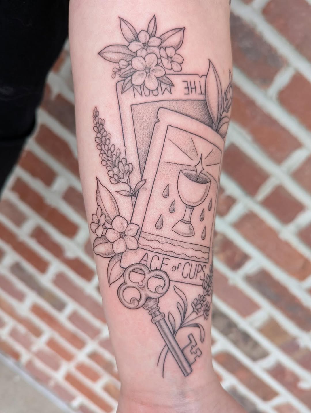 Tattoo by @colormemegantattoos — fine_line, black_and_grey