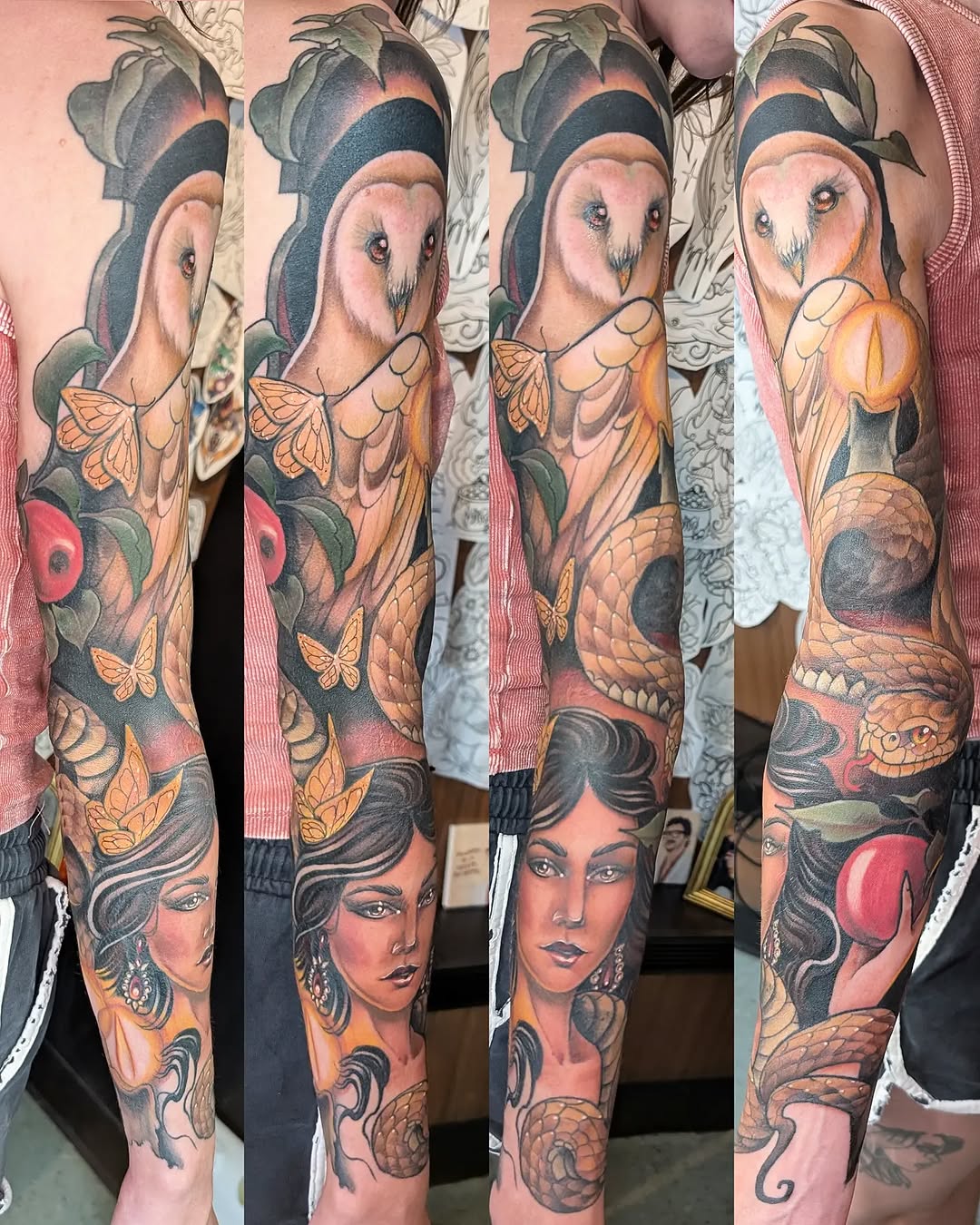 Tattoo by @jainagoldtattoos — realism, neo_traditional