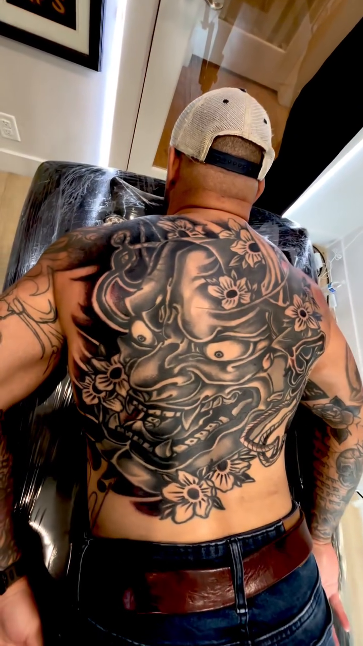 Tattoo by @ogdentattooparlor — japanese_irezumi, black_and_grey