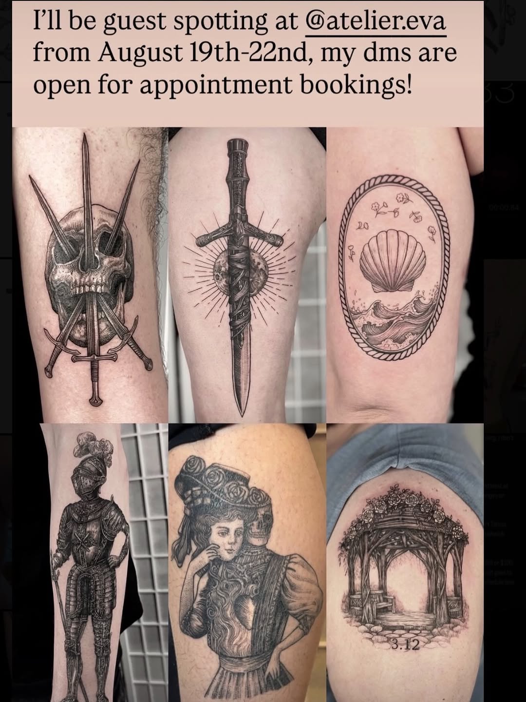 Tattoo by @gracespringerart — black_and_grey, realism