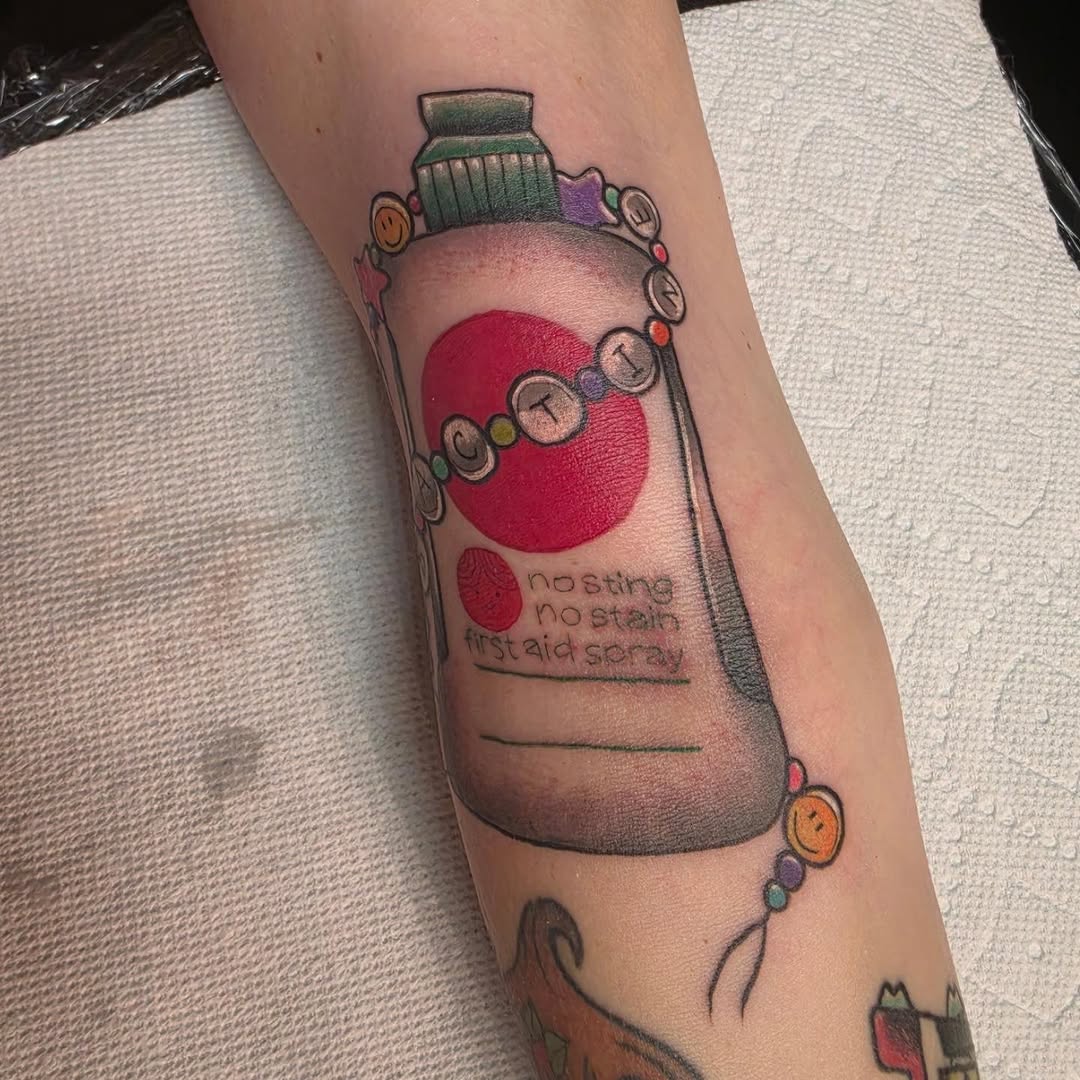 Tattoo by @victoriahtattoos — new_school, lettering_script