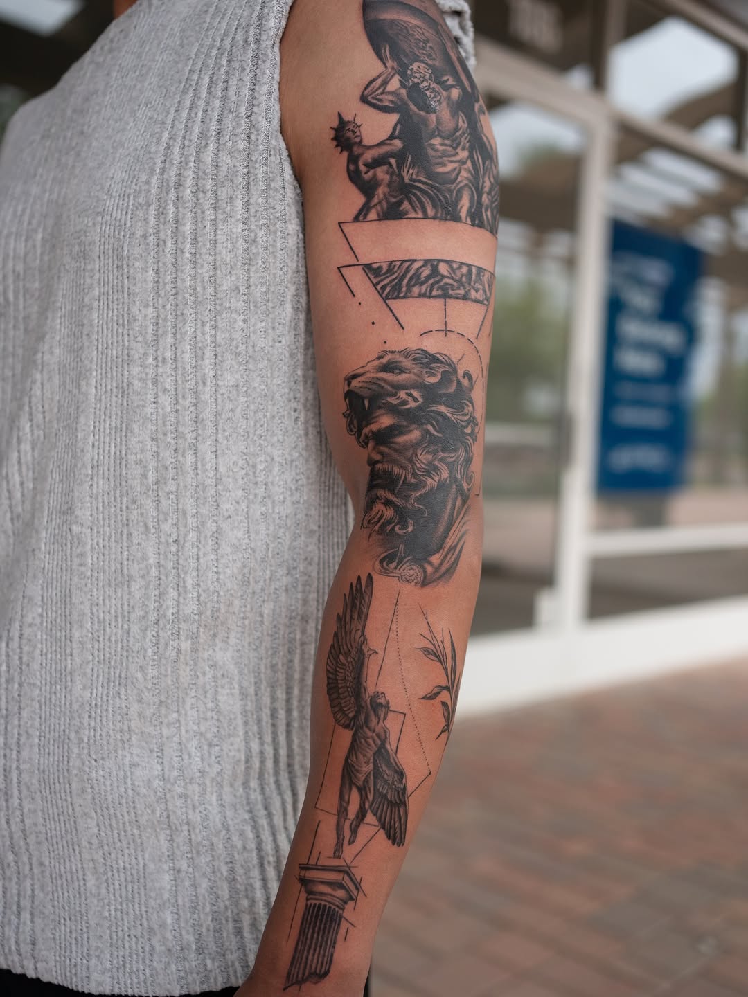 Tattoo by @inkbydame — realism, geometric