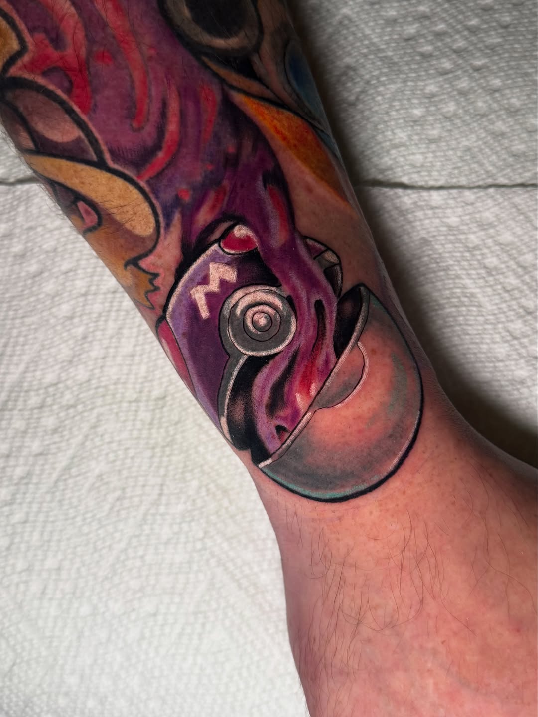 Tattoo by @robertsmithfl — new_school, anime