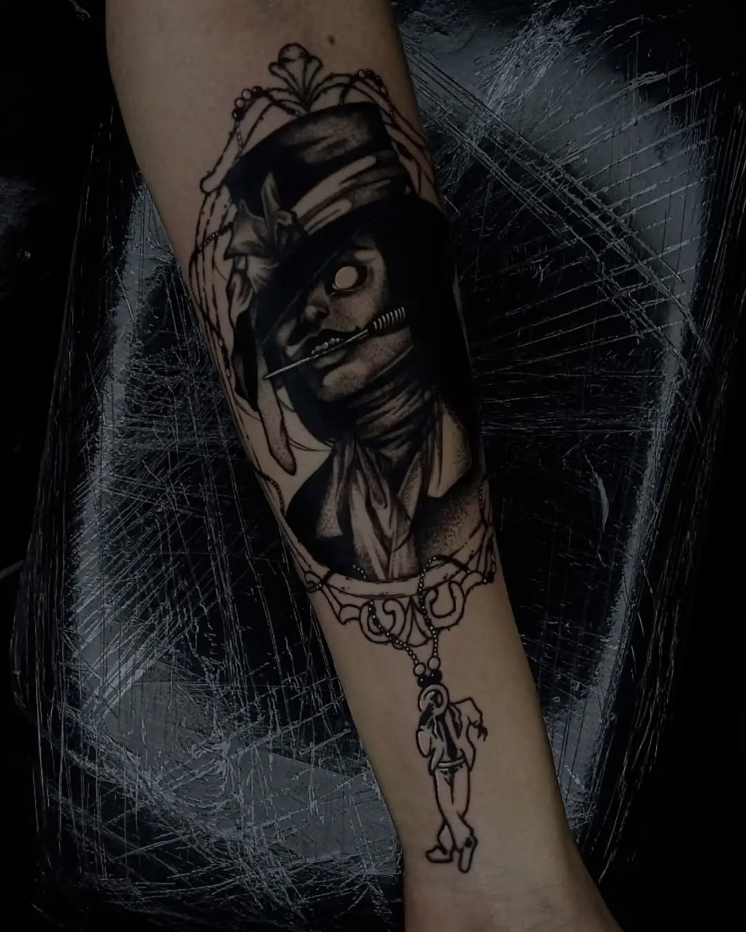 Tattoo by @anaink.ttt β black_and_grey, dark_realism