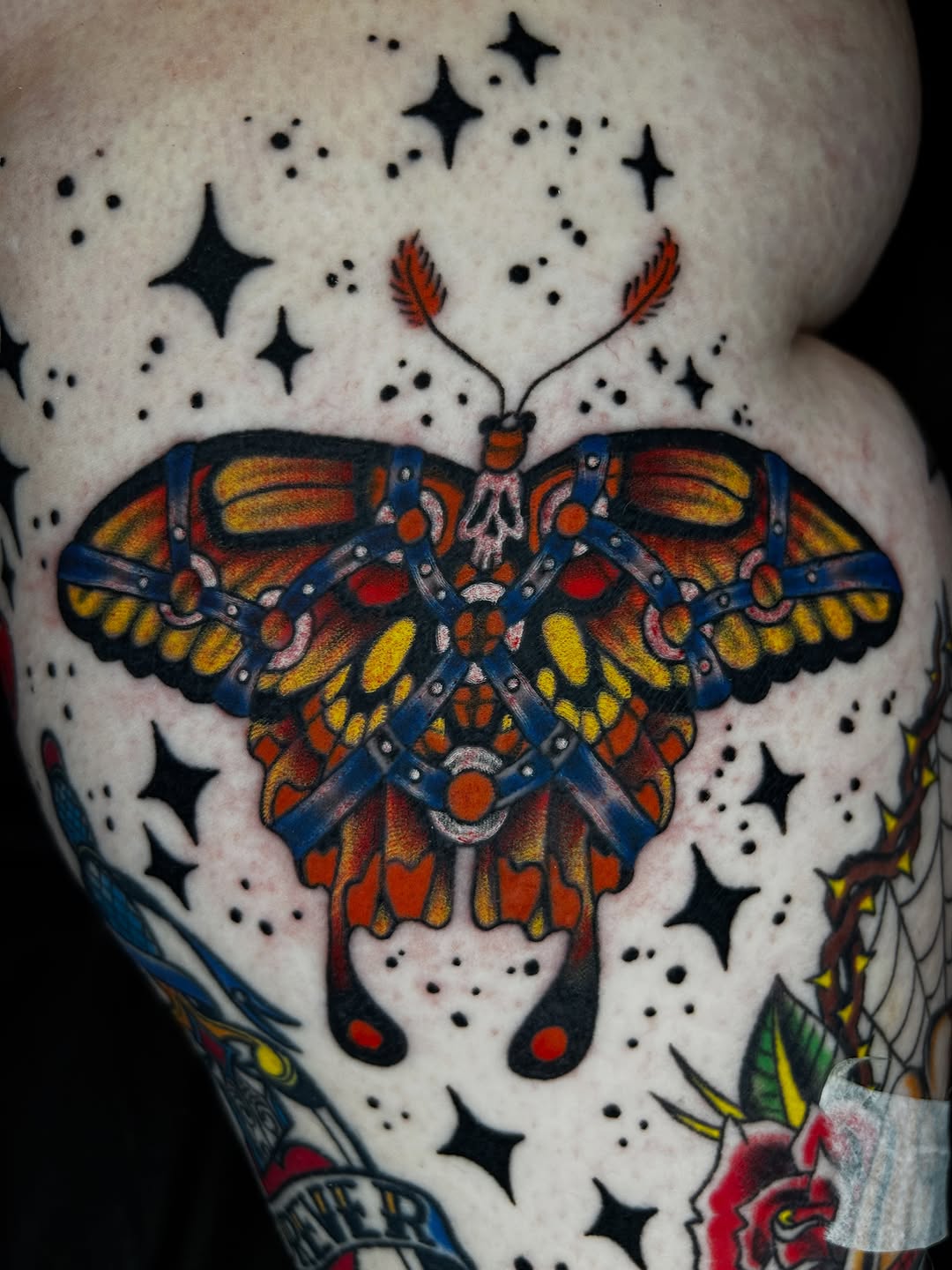 Tattoo by @dirtyblackboots — american_traditional, neo_traditional