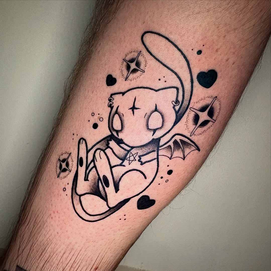Tattoo by @chibicosori — ignorant, blackwork