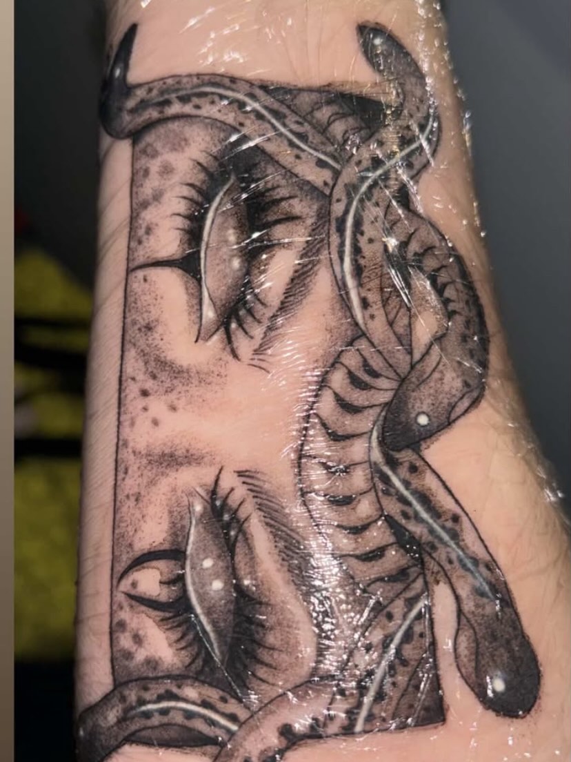 Tattoo by @inkxirv — black_and_grey, realism