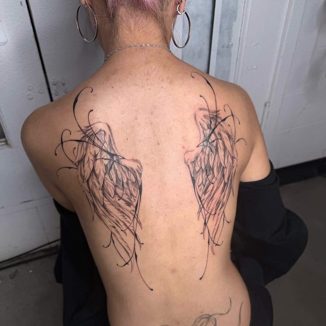 Tattoo by @druzyjewel — fine_line, black_and_grey