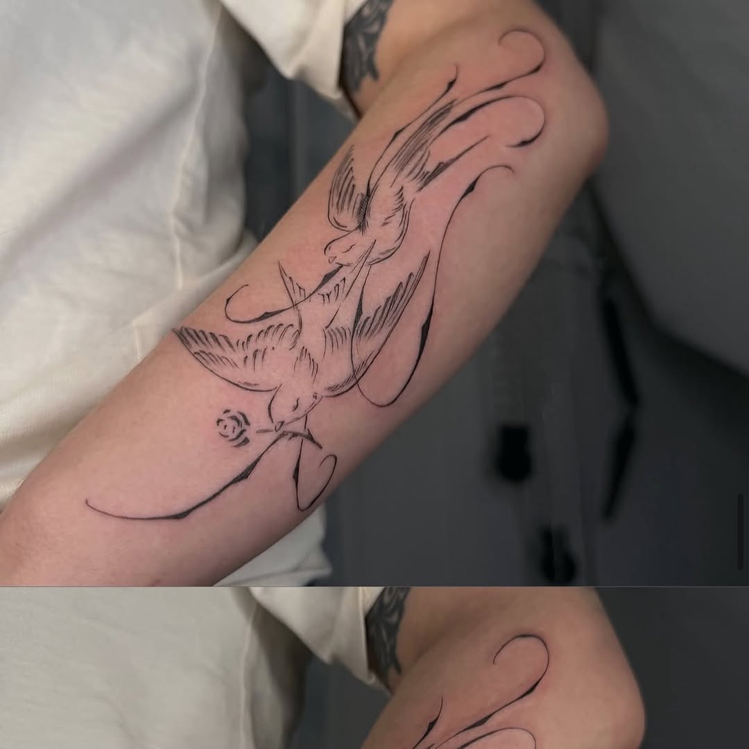 Tattoo by @druzyjewel — fine_line, illustrative