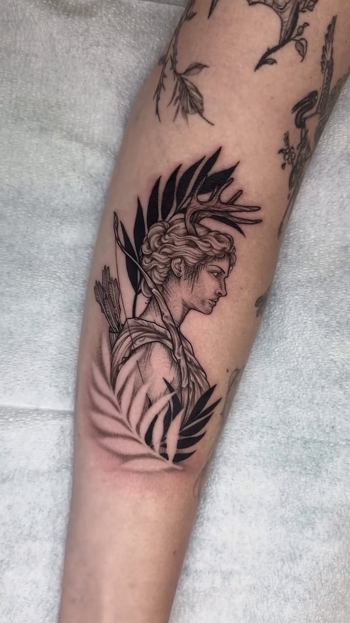 Tattoo by @kys_ink — fine_line, black_and_grey