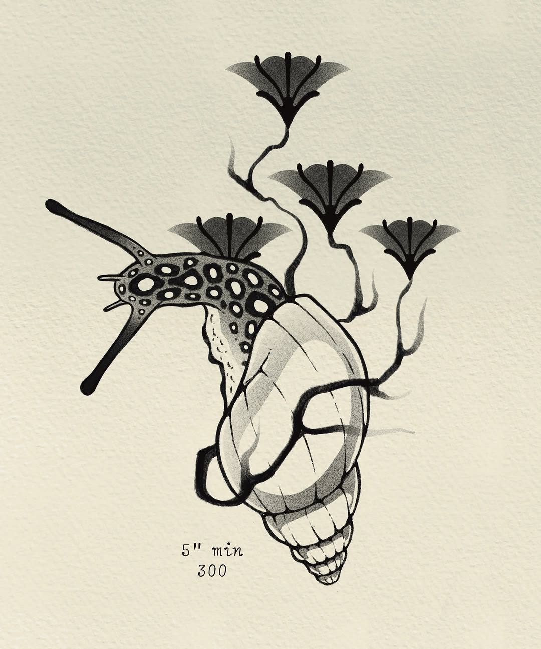 Tattoo by @fishcake.tats β black_and_grey, illustrative