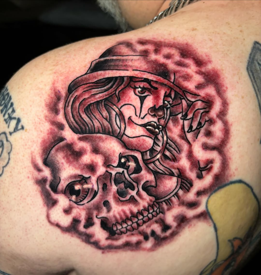 Tattoo by @gwodzilla_mst — chicano, black_and_grey