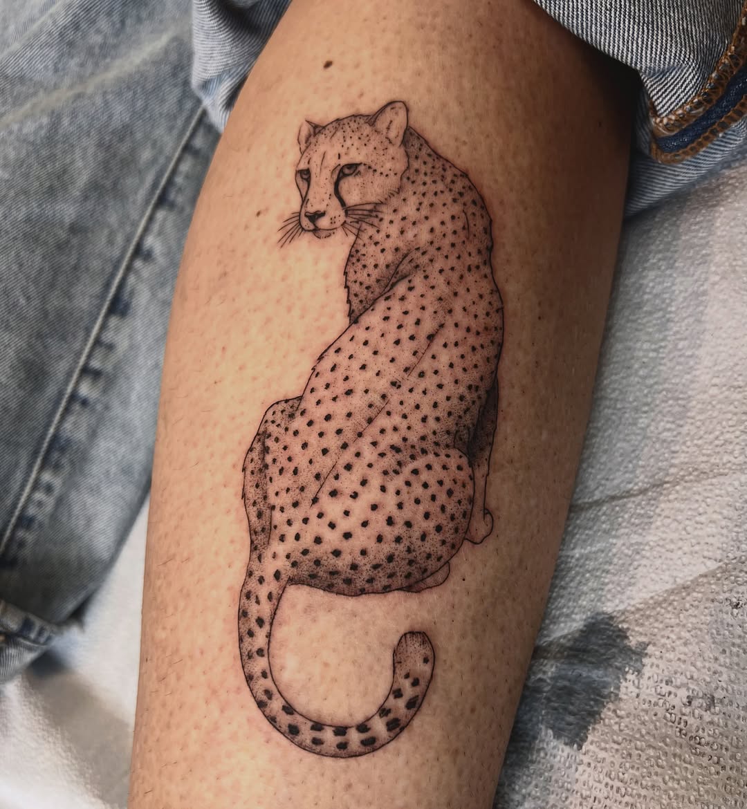 Tattoo by @mattbagodonuts — dotwork, realism