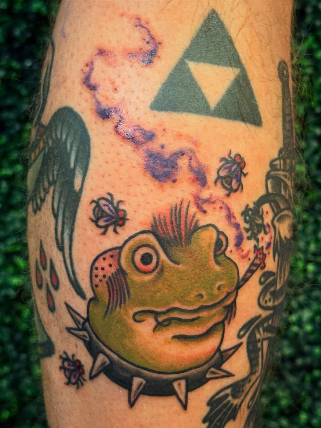 Tattoo by @merciless.moss — american_traditional, new_school