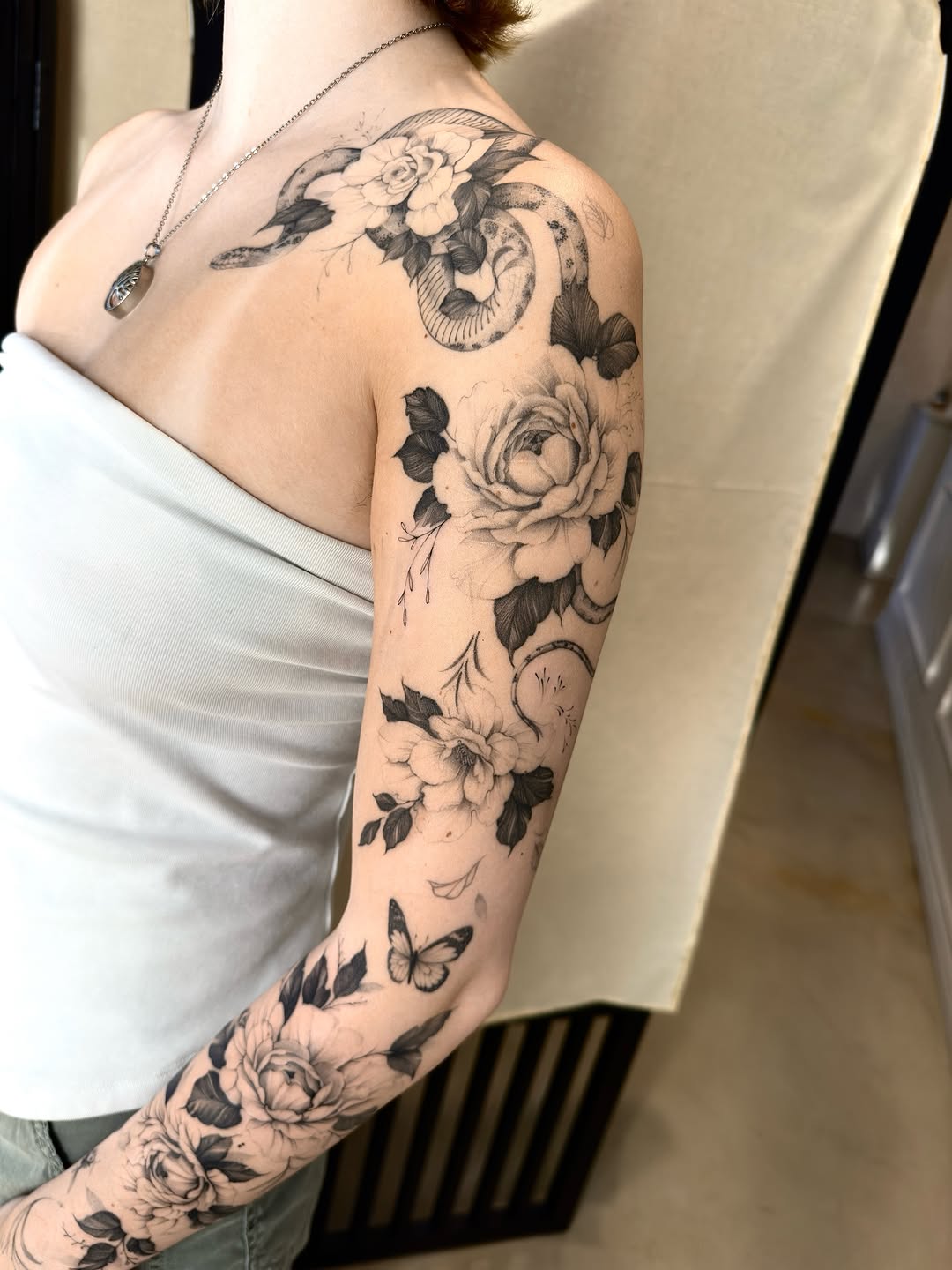 Tattoo by @tiny_tim.tatts โ black_and_grey, realism
