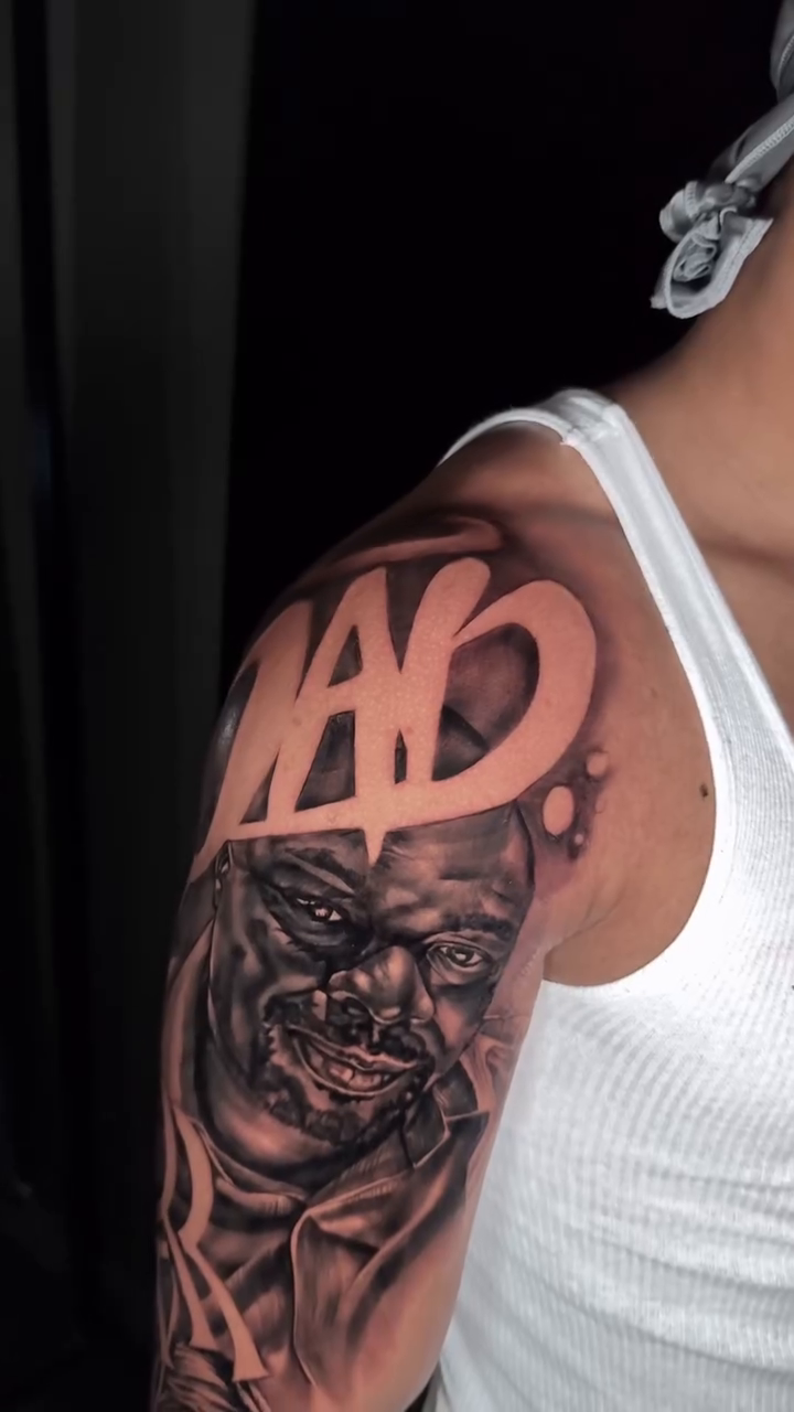 Tattoo by @jozzycamacho — black_and_grey, realism