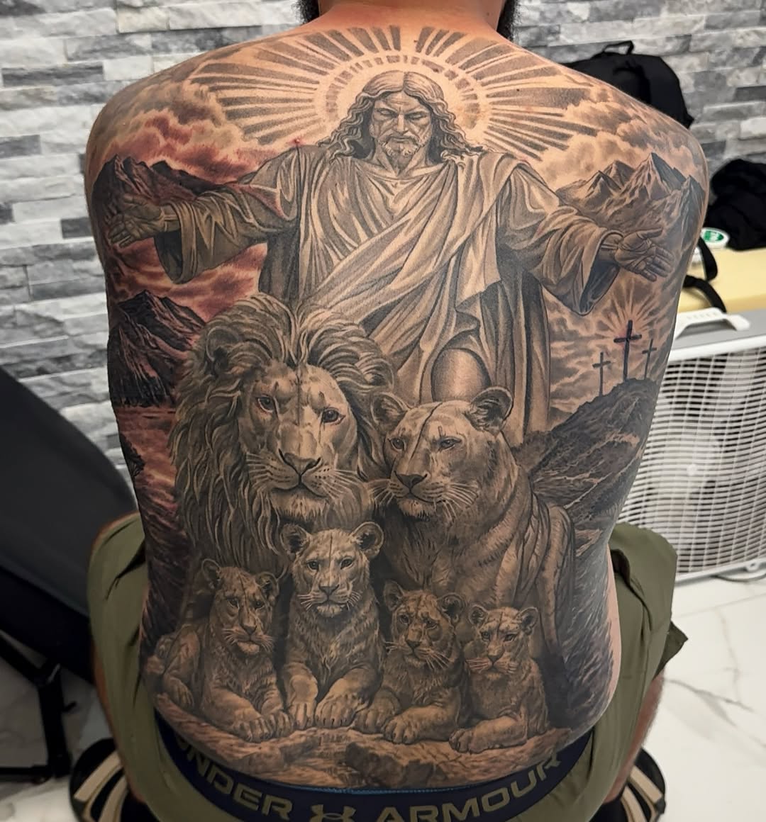 Tattoo by @dannydabstattoos — realism, black_and_grey