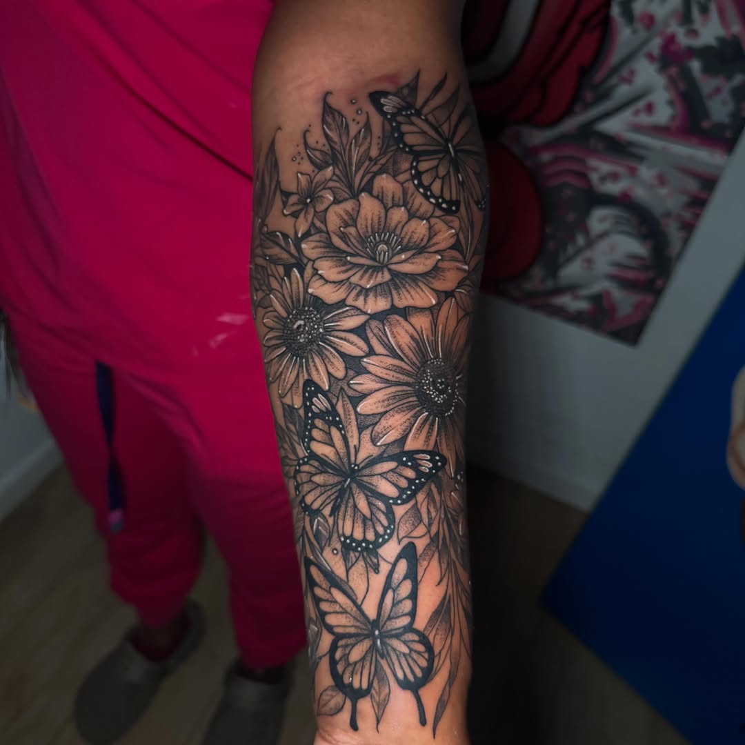 Tattoo by @spin_ink — black_and_grey, realism