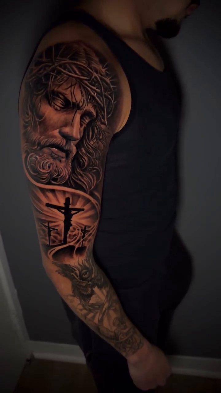 Tattoo by @imjusdifferent — realism, black_and_grey